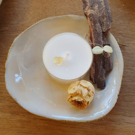 Wunderschöne Unikatschale Nr. 460 L= 9,5 cm für Pralinen/ Fingerfood, oder auch Teelichte...