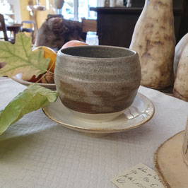 Kaffeebecher 406, D= 11 x H= 8 cm,1 Stück, Unikat, Handarbeit, spülmaschinen-/ mikrowellengeeignet