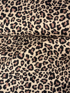 Musselin Leo beige braun Double Slub Meltem Swafing