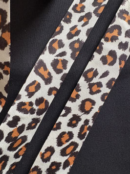 2m Schrägband 25 mm vorgefalzt gefalzt - LEO-Design - ecru - natur - € 1,20/m