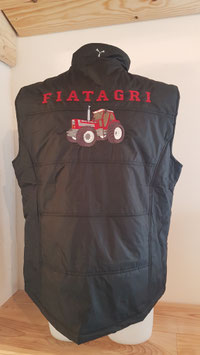 body warmer brodé fiatagri