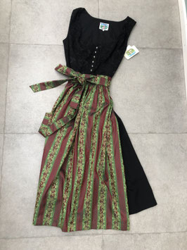 Dirndl in schwarz/grün/rot in Größe 48 von Turi Landhaus , Rocklänge 95 cm, UVP 180 EUR