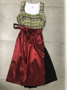 Dirndl grün/bordeaux (Rock ist schwarz) von h.Moser in Gr. 50, UVP 175€