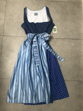 royalblaues Dirndl von Turi Landhaus, Oberteil aus Leinen, Unterteil aus Baumwolle, Größe 50, Rocklänge 95 cm, UVP 200€
