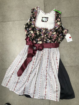 Dirndl Gr. 32 mit Blumenmuster von Alpenfee, UVP 200 EUR