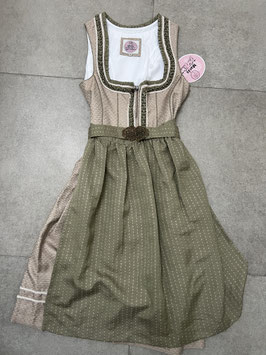 Dirndl Leni von Marjo in Gr. 42 grün beige, Rocklänge 64 cm, UVP 230€