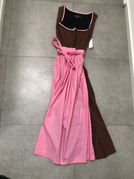 Baumwolldirndl Gr. 50 braun rosa von Berwin und Wolff, UVP 150 EUR