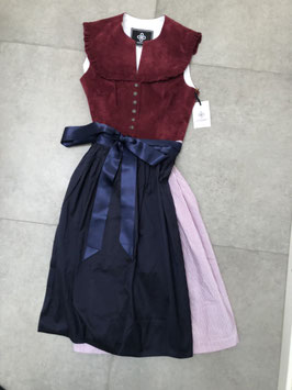 Dirndl Dahlia von Limberry dunkelrot/blau in Gr. 38, UVP 400 EUR