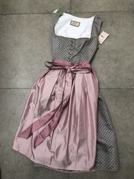 edles grau rose Dirndl Gr. 34 von Bergfeuer, UVP 250 EUR