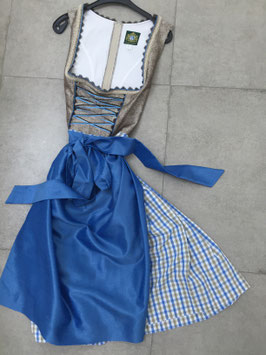 Dirndl in gold/blau in Größe  50 von Hammerschmid, Rocklänge 70cm, Neupreis 159,95 EUR