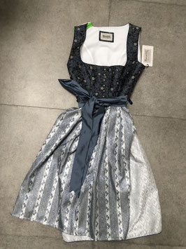 Dirndl blau silbergrau Gr. 42 von Heimatgwand, UVP 190 EUR