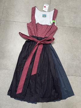 Dirndl Barbara Farbton rosenholz Gr. 42 von Turi Landhaus, Rocklänge 70 cm, UVP 230 EUR