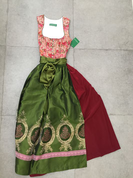 Dirndl in rot/olive, Rocklänge 90cm in Größe 36 zu verkaufen. Neupreis lt Etikett 215,95 EUR