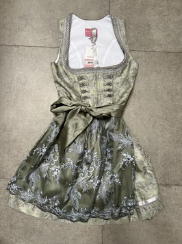 Dirndl Brina grün von Krüger mit Spitzenschürze Gr. 36, Rocklänge 50 cm, UVP 200€
