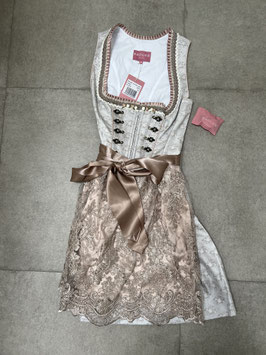 Dirndl Gr. 40 von Krüger mit Spitzenschürze Rocklänge 50 cm, UVP 179€