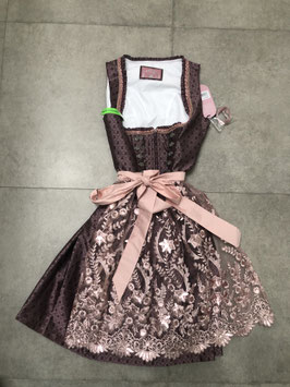 Dirndl Gr. 40 in bordeaux beere mit Spitzenschürze von Stockerpoint, UVP 230€