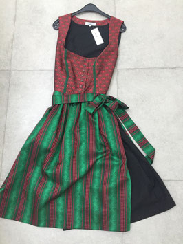 Dirndl rot/grün/schwarz in Größe 50 von der Marke Landhaus, Rocklänge 70 cm, UVP 210 EUR