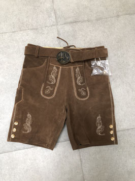 Lederhose Carlos rehbraun in Größe 48 aus Kalbsleder, UVP 160 EUR