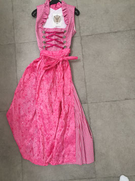 wunderschönes "Prinzessinen" Dirndl Gr. 42 mit Stehkragen in pink/rosa der Marke apple of my eye . UVP 224,50 EUR. Rocklänge 95 cm.