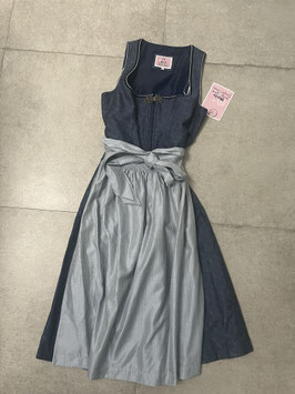 Dirndl blau hellblau Gr. 38 mit Brosche oben von Marjo, UVP 250€