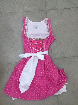 Dirndl in pink mit Schleife und verziertem Unterrock von der Marke Marjo in Größe 42. Neupreis 140 EUR