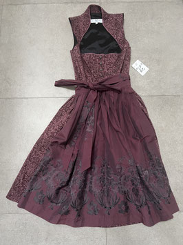 Dirndl Gr. 38 beere von Glanz und Zauber mit Strehkragen und Stretch, Rocklänge 70 cm, UVP 505 EUR
