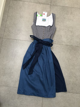 Dirndl Gr. 36 blau grau  Turi Landhaus, Rocklänge 70 cm, UVP 240€