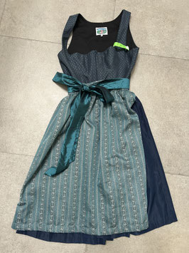 Dirndl Beate Farbton petrol Gr. 42 von Turi Landhaus, Rocklänge 70 cm, UVP 230 EUR