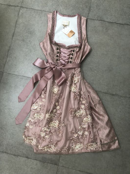 elegantes Dirndl in rosé von Krüger in Gr. 38 mit Perlenschürze, UVP 250 EUR
