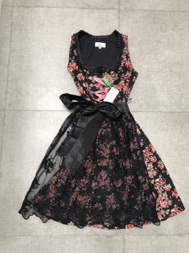 Dirndl Gr. 36 mit Blumenprint und Spitzenschürze, Dirndl 100% Baumwolle, UVP 140 EUR