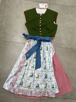 Dirndl hochgeschlossen Pramet Gr. 34 von Sportalm grün in Gr. 36, Rocklänge 70 cm, UVP 720 EUR