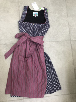 "Winter"Dirndl (dicker Stoff) in dunkelblau/beere in Größe 36 von Turi Landhaus, UVP 180 EUR