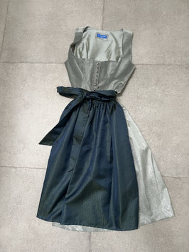 Dirndl Gr. 36 mit Samtmieder in salbei / mint von Trachtenmanufaktur, Rocklänge 68 cm, UVP 400€