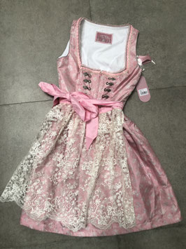 Dirndl Gr 36 rosa mit weißer Spitzenschürze von Stockerpoint, UVP 170€