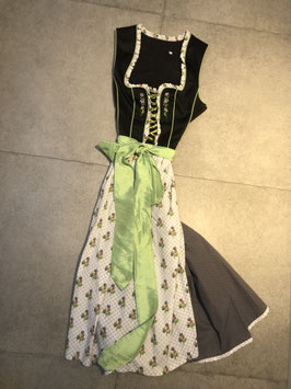 Dirndl schwarz/grün/weiß Gr. 42, UVP 180