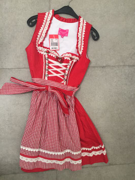 Dirndl von Krüger Madl in rot/weiß in Größe 36, Rocklänge 50 cm, Neupreis 162,50 EUR