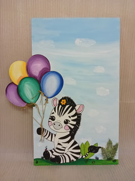Geburtstafel Zebra