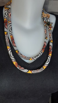 Collier style africain - marron