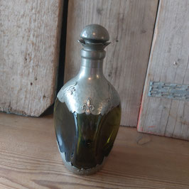 Mooie vintage karaf voor port of whiskey van Zeister Pewter, 25 x 15 cm