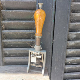 Prachtige grote vintage cijfer stempel, 22 cm