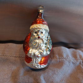 B1180 oude kerstbal kerstman 8,5 cm