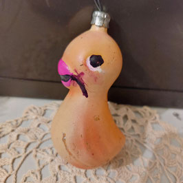 B1164 oude kerstbal eend 8,5 cm