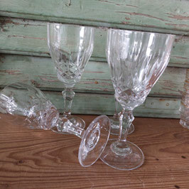 Set van 4 prachtige loodkristallen portglazen, afmetingen 15 x 6 cm