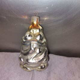 B940 oude kerstbal kikker of pad 8,5 cm
