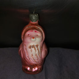 B992 oude kerstbal kerstman 8 cm