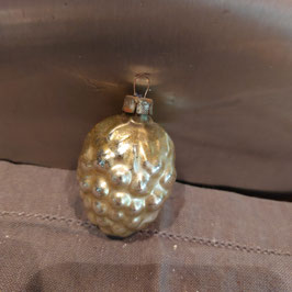 B1075 oude kerstbal groen druiventros 6 cm