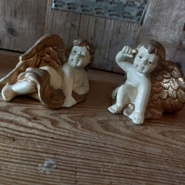 Set van 2 lieve aardewerk engelen 8x13 cm 12,95 voor de set