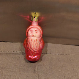 B1009 oude kerstbal kerstman 8 cm