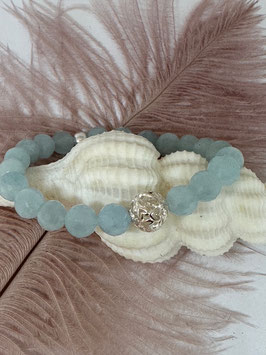 Aquamarinarmband blue