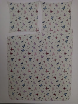 Baumwoll-Satin Bettwäsche MARKE FLAIR Dessin Mariposa